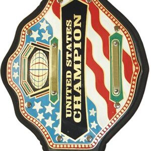 USA flag championship replica belt in high quality with leather straps in intricate design