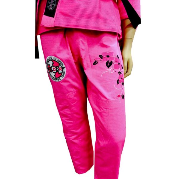 BJJ Jiu Jitsu Kimono Pearl Weave Gi for Women, Competition, Pink Pre-Shrunk, Ultra Light Weight Uniforms Soft Fabric - Image 4