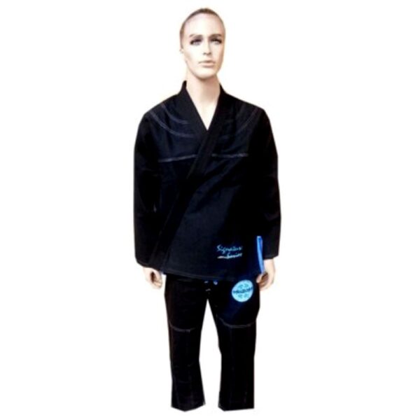 Jiu Jitsu kimono pearl weave 550 grams black/blue  best for boxing kickboxing training and competitions