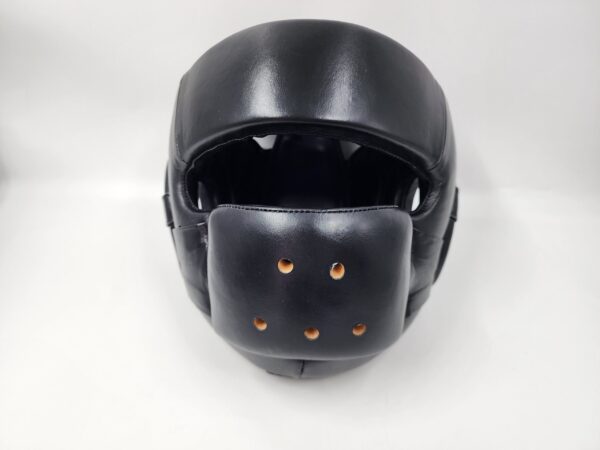 Face Guard Head Gear With Rounded leather with Bar Wide Space Inside for MMA Boxing & Muay Thai Kickboxing - Image 2