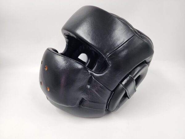 Face Guard Head Gear With Rounded leather with Bar Wide Space Inside for MMA Boxing & Muay Thai Kickboxing