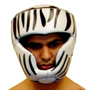 Zebra Sparring Headgear for Boxing Muay Thai MMA Kickboxing