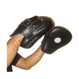 Curve Focus Mitt in cowhide leather best for mma boxing muay thai kickboxing with wrist support
