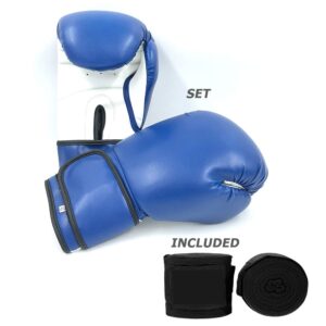 Blue Kickboxing Gloves In High Quality leather for boxing kickboxing muay thai mma fightings
