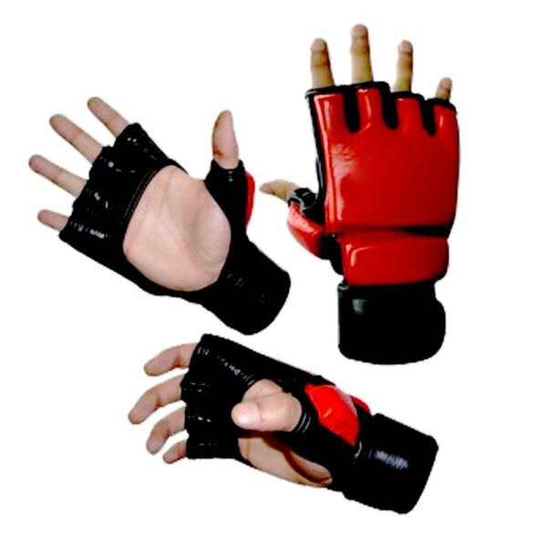 Power Handed MMA Gloves in best quality leather for kickboxing sparring muay thai fighting