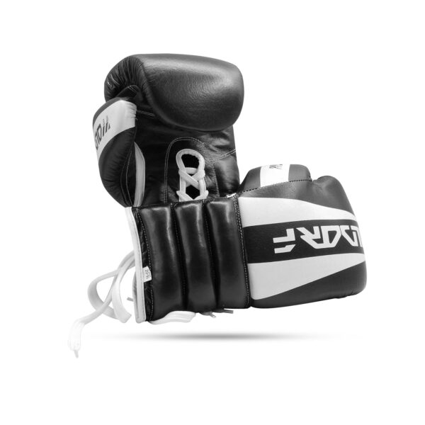 Woldorf USA Boxing Glove In Special Cow Hide Leather For Kickboxing Lace up Punching Bag Black Leather Glove - Image 5