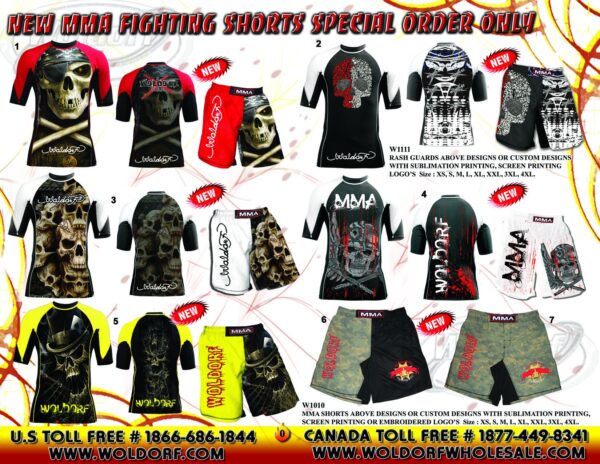 new designs MMA shorts/Rash Guards Must see best for mma muay thai boxing kickboxing fightings - Image 2