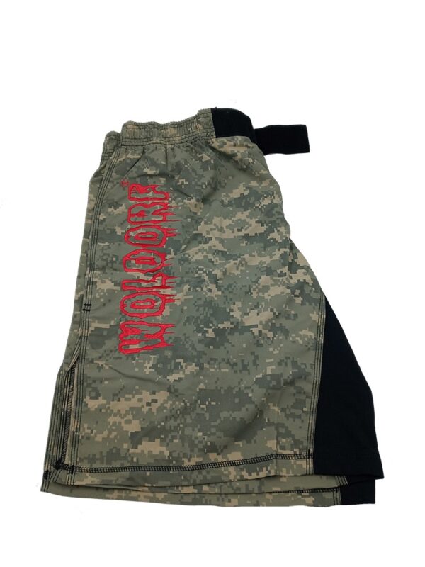 Desert Cameo Shorts Fighting Embroidery kickboxing  in high quality for training  gym boxing sports - Image 3