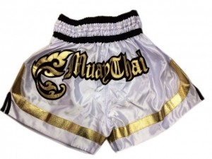 Muay Thai kickboxing shorts special cutt letters white in high quality best for boxing mma muay thai kickboxing fightings