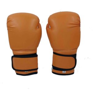 Boxing Gloves In Vinyl Orange Best Kickboxing Punching Training Gloves