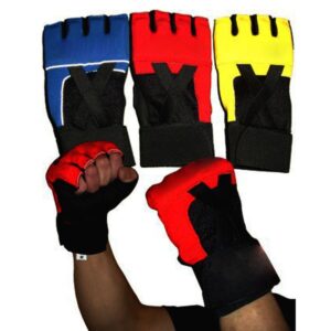 Mesh Gel Gloves in soft leather with gel padding best for boxing kickboxing fightings