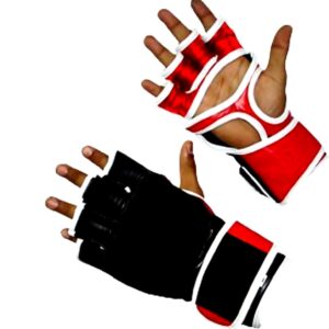 Super Grip Kickboxing MMA gloves in fancy leather heavy padded  for boxing muay thai sparring fighting