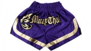 Muay Thai kickboxing shorts in high quality special cutt letters purple best  for training and competition mma muay thai kickboxing  boxing fights
