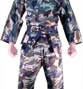 Woldorf USA Cameo Karate Suit and camouflage belt in high quality cotton best for karate training competitions