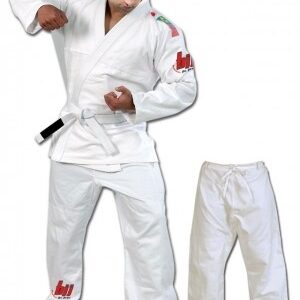 Single Weave jiu jitsu student Uniform white in high quality fabric best for boxing kickboxing competitions