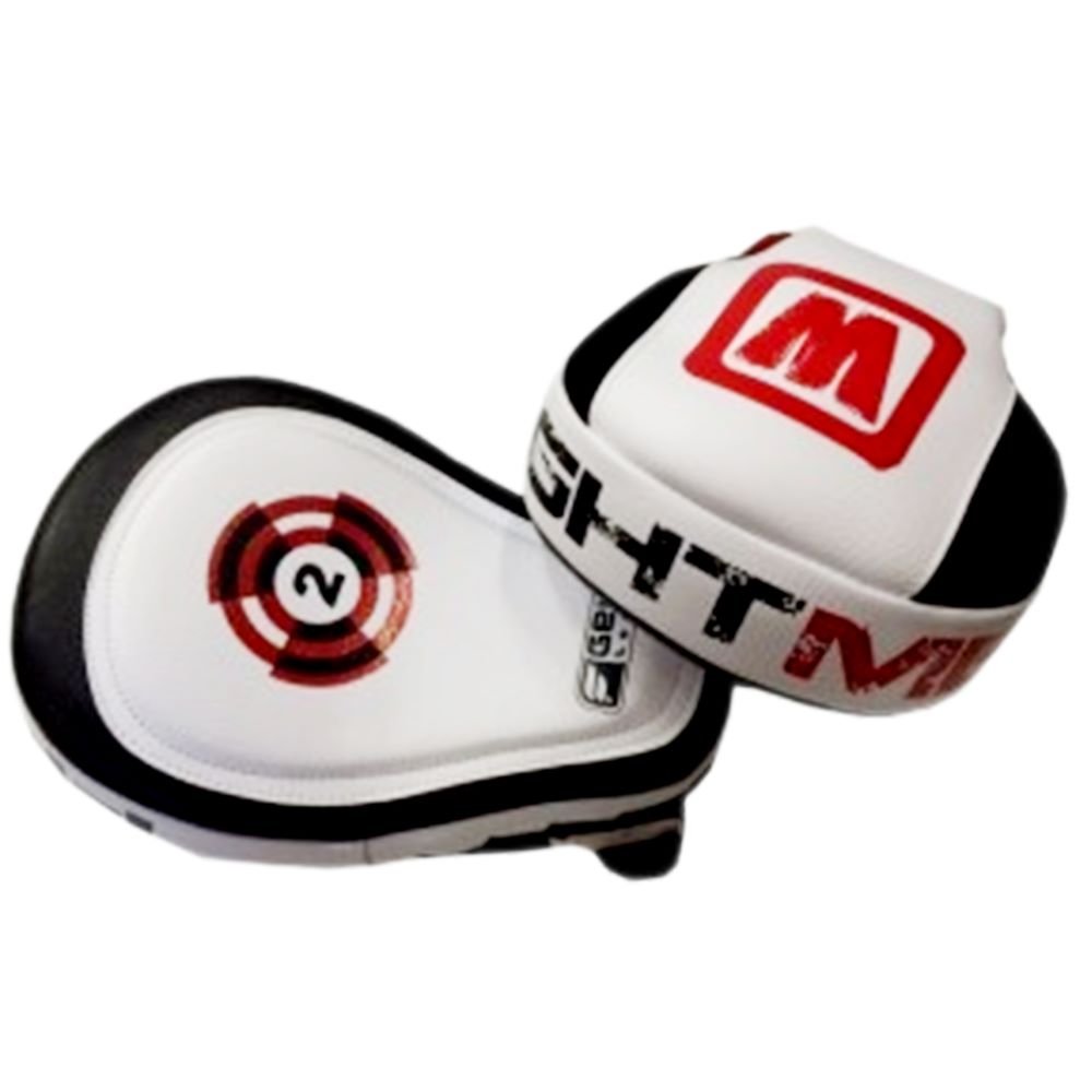 Focus trainer punching mitts Heavy Padded Cushion leather & vinyl for boxing mma muay thai kickboxing with secure wrist support