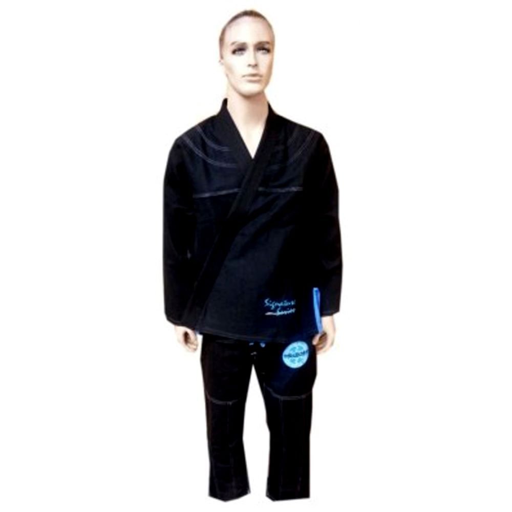 Jiu Jitsu kimono pearl weave 550 grams black/blue best for boxing kickboxing training and competitions