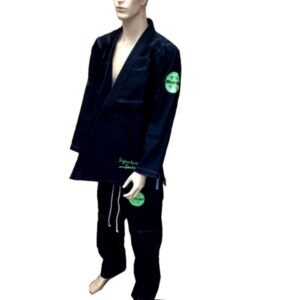 Jiu Jitsu kimono pearl weave navy blue/yellow combination best for boxing kickboxing training and competitions