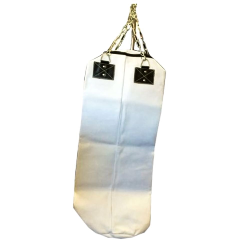Unfilled punching bag in vinyl and heavy duty leather with stainless still chain best for punching