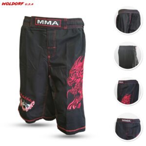 MMA Shorts In Rib stop Cotton embroidered high quality for boxing kickboxing gym clothing shorts