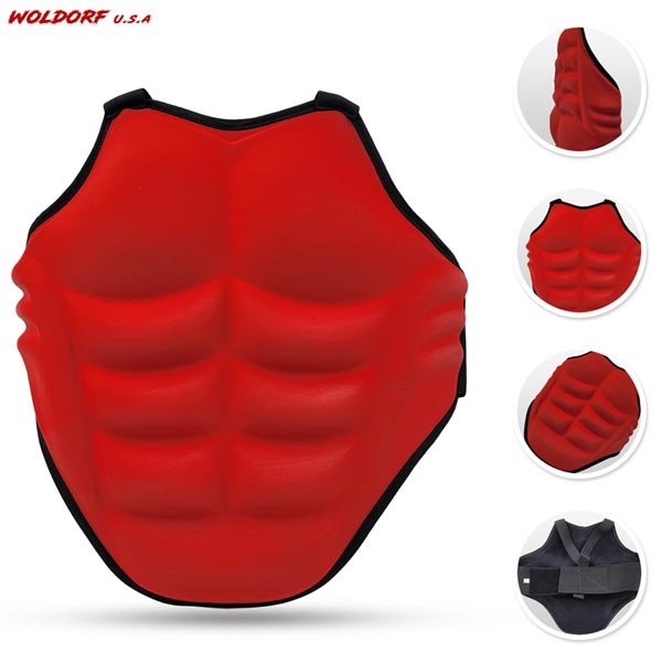 Sparring chest guard in synthetic leather for mma boxing & muay thai