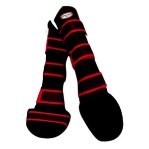 Woldorf USA shin guard in cotton with straps and velcro closure best for boxing mma kickboxing muay thai training and sparring gear