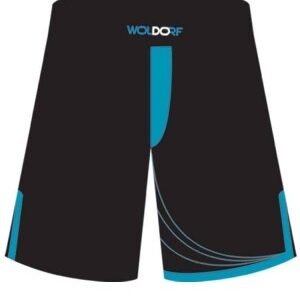MMA board shorts in black/blue for Training High quality Gym Boxing Sports  Kickboxing shorts for kiddies adults