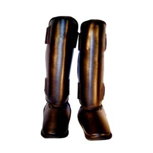Woldorf USA MUAY THAI SHIN GUARDS IN GENUINE LEATHER WITH FOAM COVER