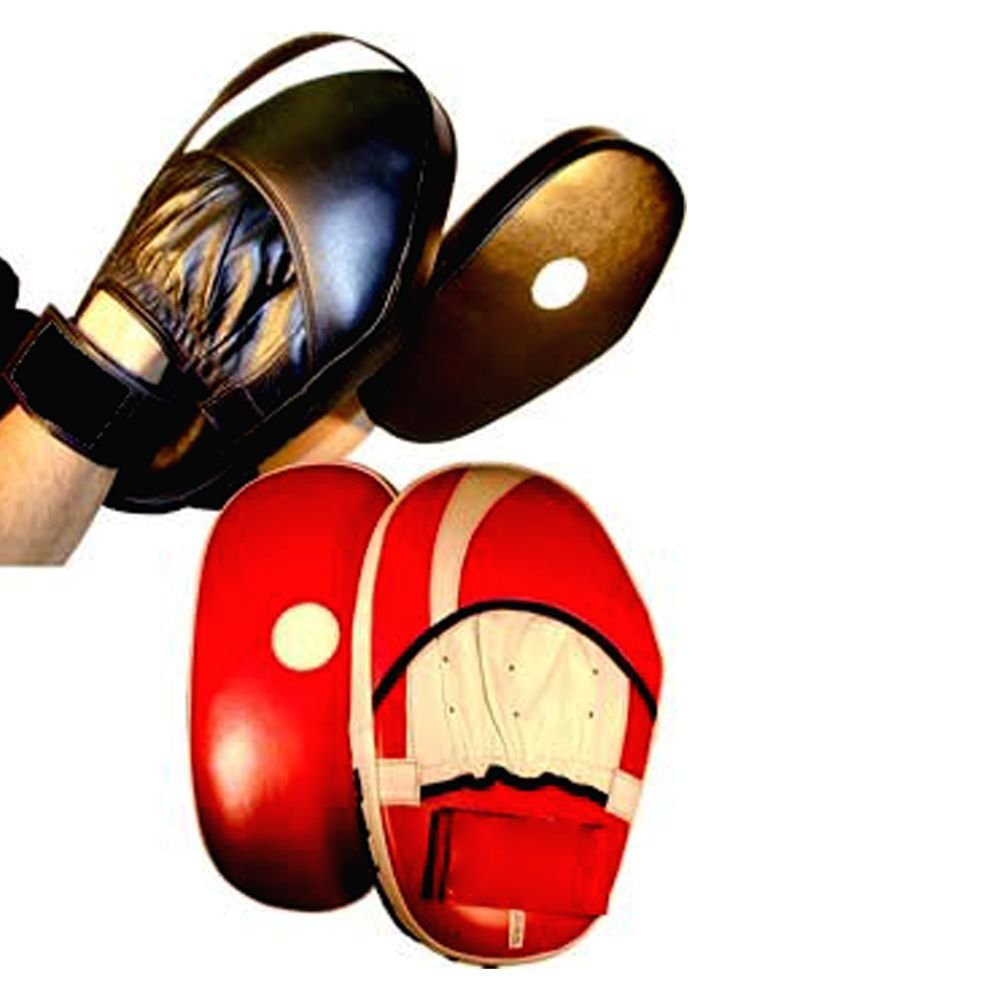 Focus Mitt in durable leather for mma boxing muay thai kickboxing martial arts with secure wrists support
