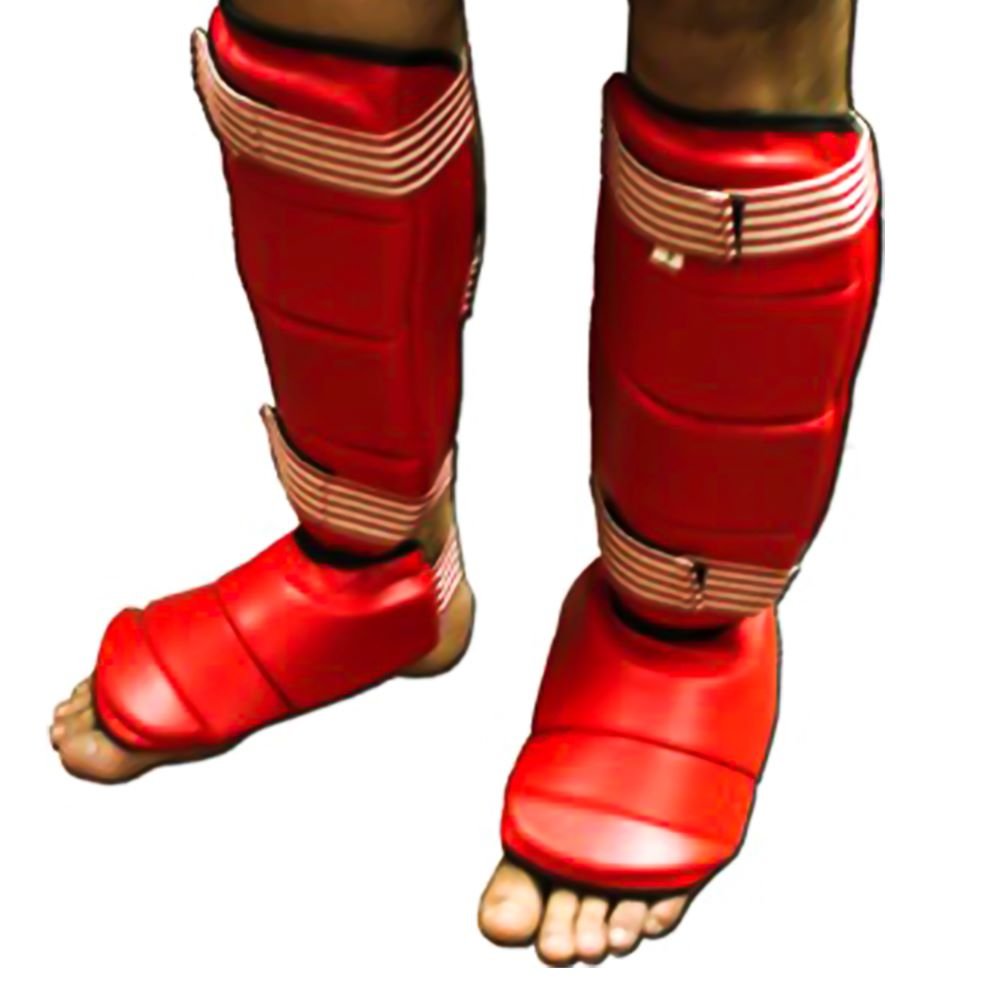 Woldorf USA SPARRING SHIN GUARD IN VINYL WITH HEAVY PADDED FOR TRAINING AND SPARRING