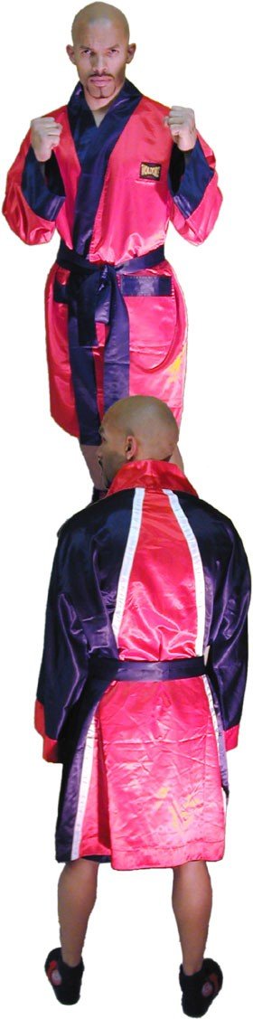 Boxing Gown (Robe) with a satin belt in high quality silk satin great for training competitions sessions
