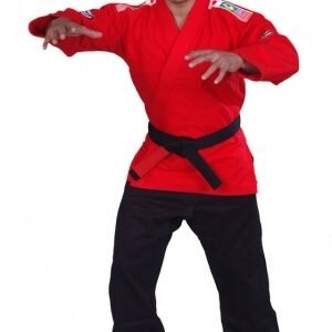 Single Weave jiu jitsu student Uniform RED best for boxing kickboxing competitions