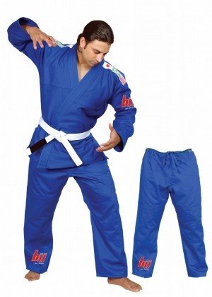 Single Weave jiu jitsu student Uniform BLUE best for boxing kickboxing training and competitions