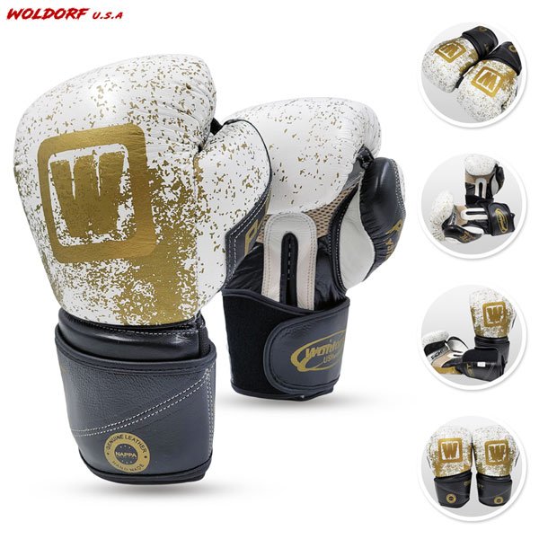 Boxing gloves in cowhide leather gel padding with premium quality best for mma muay thai boxing training kickboxing competition fighting gloves