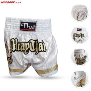 Muay Thai kickboxing shorts special cutt letters white in high quality best for boxing mma muay thai kickboxing fightings