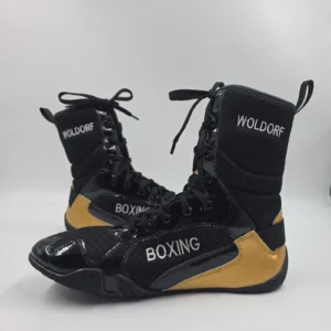 Non-Slip Sole, Secure Lace Fit Ankle Protection Lightweight Boxing Shoes for Gym & Ring Performance