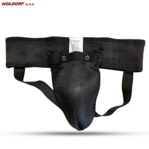 Woldorf Groin Guard Cup protection designed for Muay Thai, Boxing, Kickboxing, and MMA athletes
